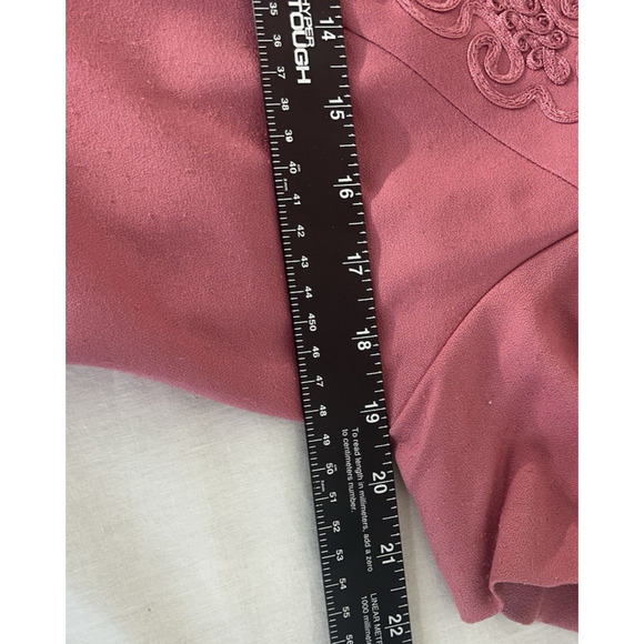 Office Siren Corp Core Office Core Sz 8 Mauve Lined Attached Jacket Wedding - Picture 12 of 13